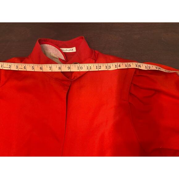 Vintage Misty Harbor Red Trench Coat Womens Size 8 Regular USA ILGWU Union Label - Picture 12 of 15